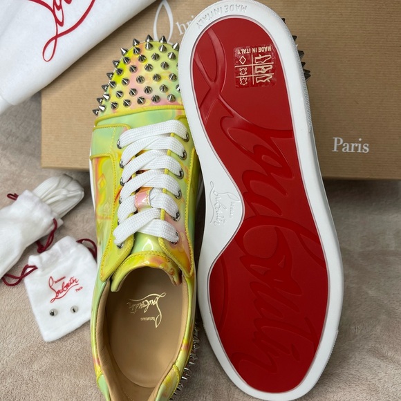 New, Authentic Christian Louboutin sneakers with spikes - Picture 3 of 8